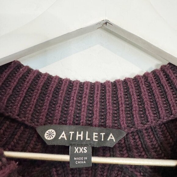 Athleta Rockland Sweater Burgundy Size XXS - Picture 5 of 7